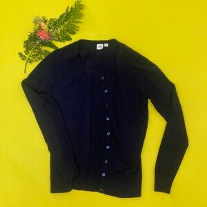 Gap navy button up cardigan sweater